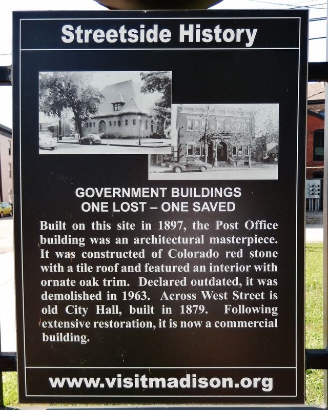 Government Buildings Marker (<i>north side</i>) image. Click for full size.