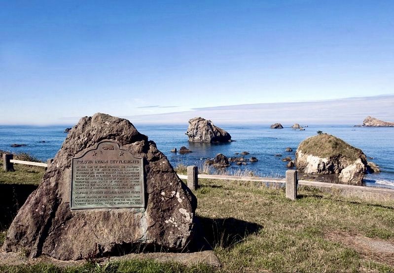 Tolowa Indian Settlements Marker image. Click for full size.