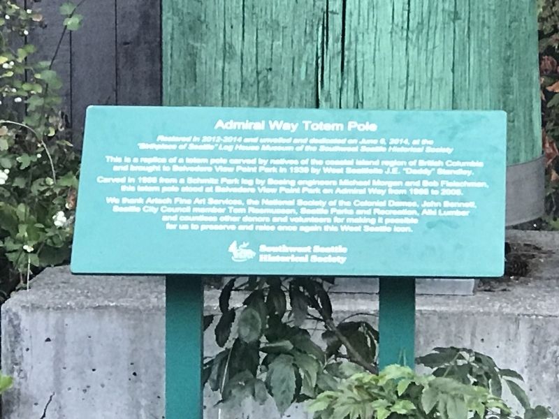 Admiral Way Totem Pole Marker image. Click for full size.