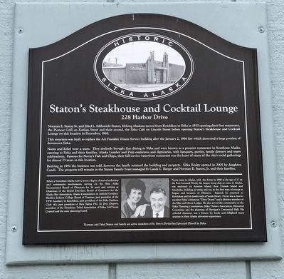 Staton's Steakhouse and Cocktail Lounge Marker. Click for full size. Staton's Steakhouse and Cocktail Lounge Marker image. Click for full size.