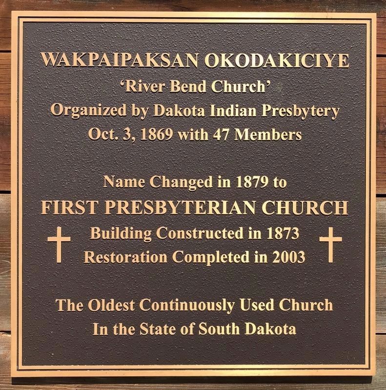Wakpaipaksan Okodakiciye Marker. Click for full size. Wakpaipaksan Okodakiciye Marker image. Click for full size.