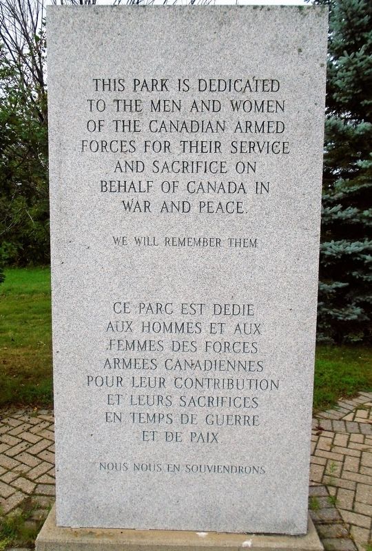 Veterans Commemorative Park Marker. Click for full size. Veterans Commemorative Park Marker image. Click for full size.