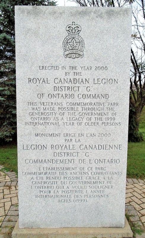 Veterans Commemorative Park Sponsors Marker. Click for full size. Veterans Commemorative Park Sponsors Marker image. Click for full size.