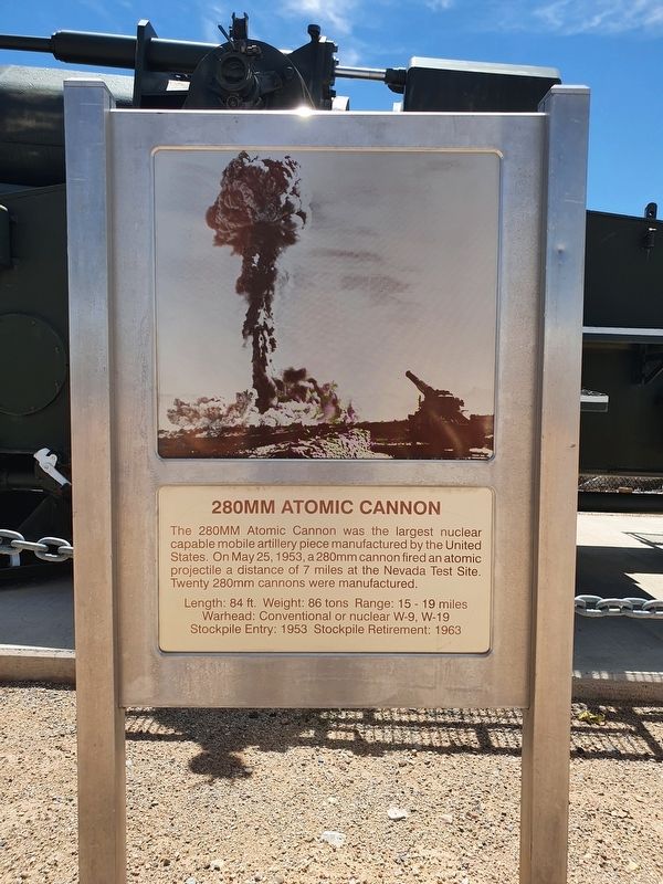 280 mm Atomic Cannon Historical Marker