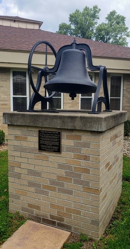 Original Saint Anthony Church Bell Marker. Click for full size. Original Saint Anthony Church Bell Marker image. Click for full size.