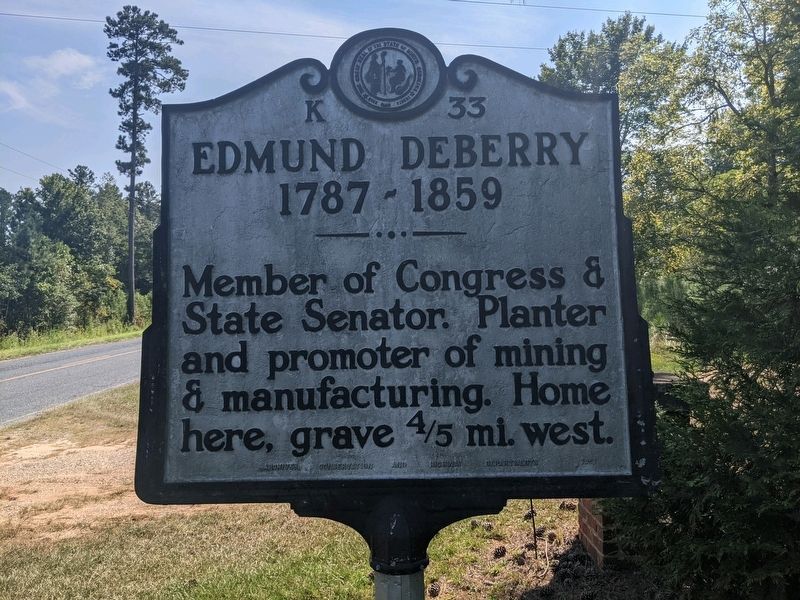 Edmund DeBerry Marker. Click for full size. Edmund DeBerry Marker image. Click for full size.
