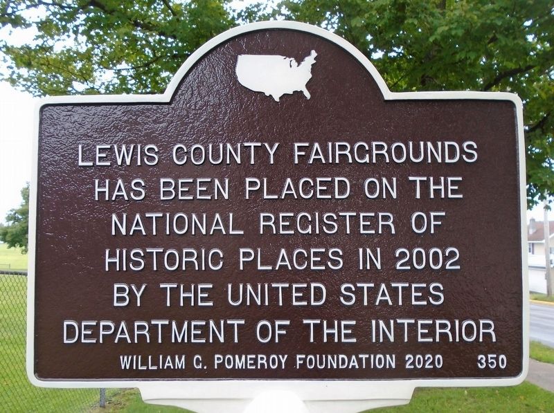 Lewis County Fairgrounds Marker image. Click for full size.