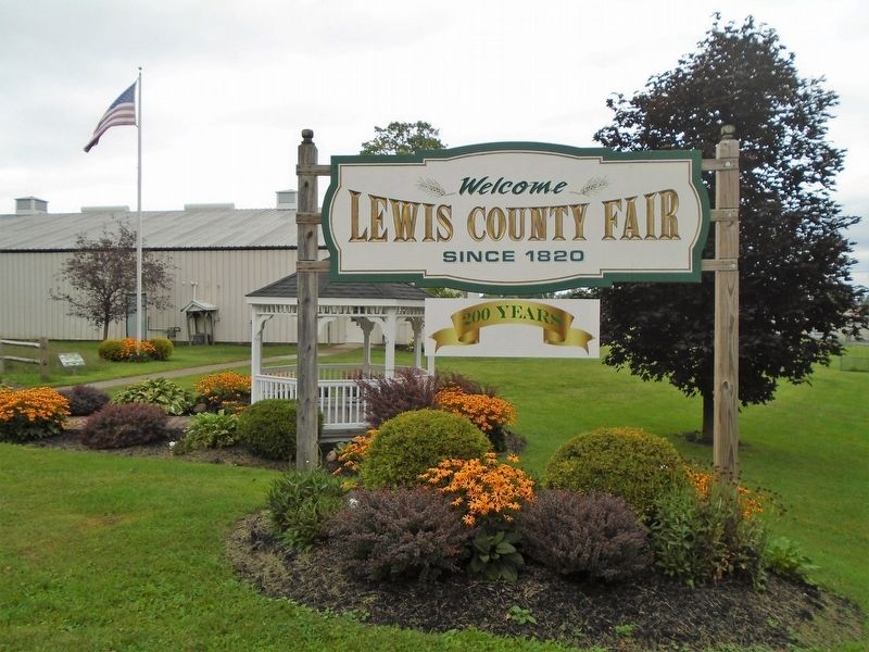 Lewis County Fairgrounds Welcome Sign image. Click for full size.