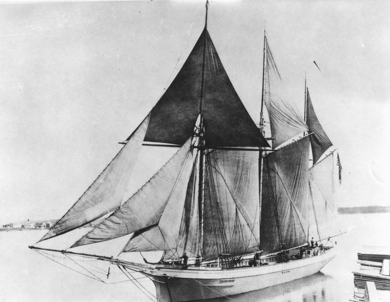 <i>The Rouse Simmons docked</i>. Click for full size. <i>The Rouse Simmons docked</i> image. Click for full size.