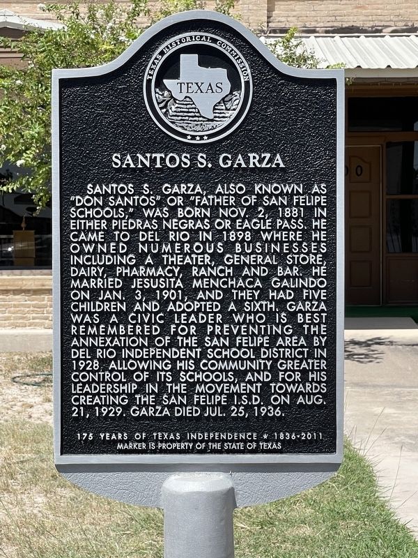 Santos S. Garza Marker image. Click for full size.