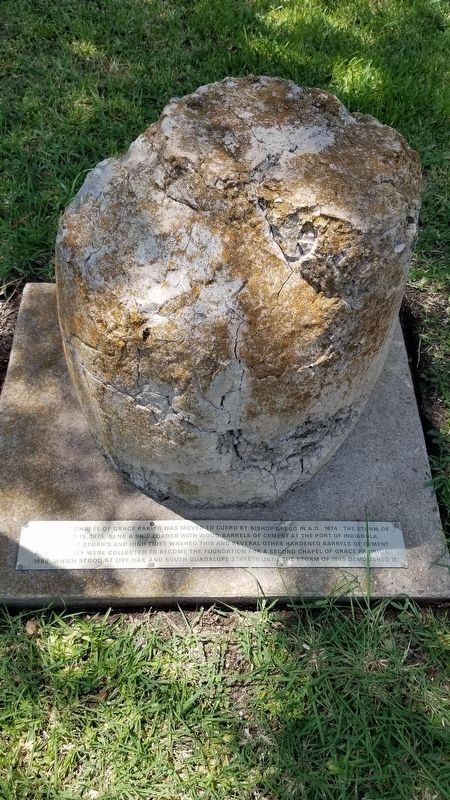 Wood Barrels of Cement Marker. Click for full size. Wood Barrels of Cement Marker image. Click for full size.