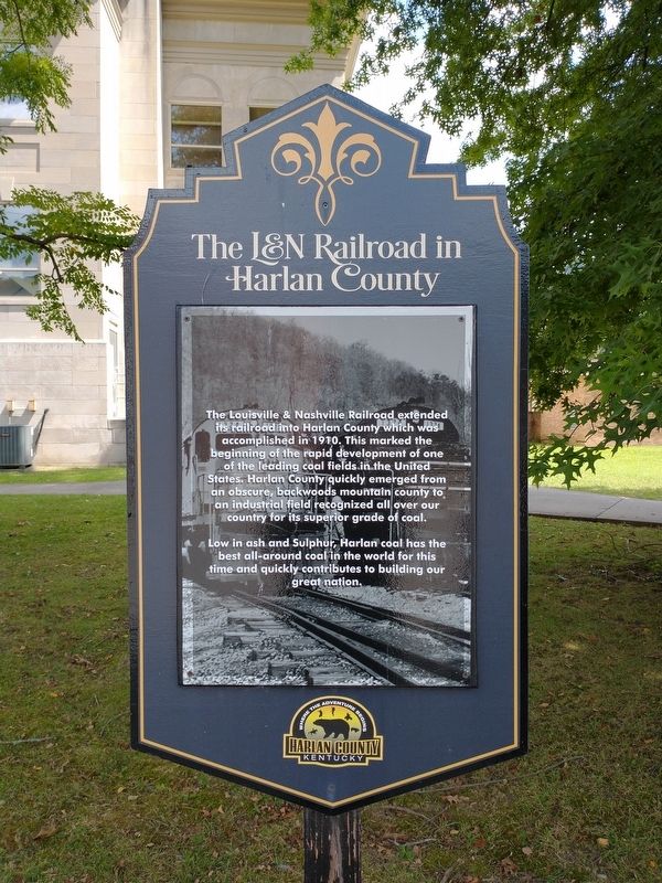 The L&N Railroad in Harlan County Marker image. Click for full size.