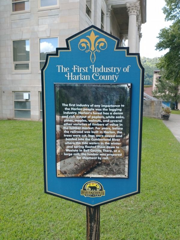 The First Industry of Harlan County Marker image. Click for full size.