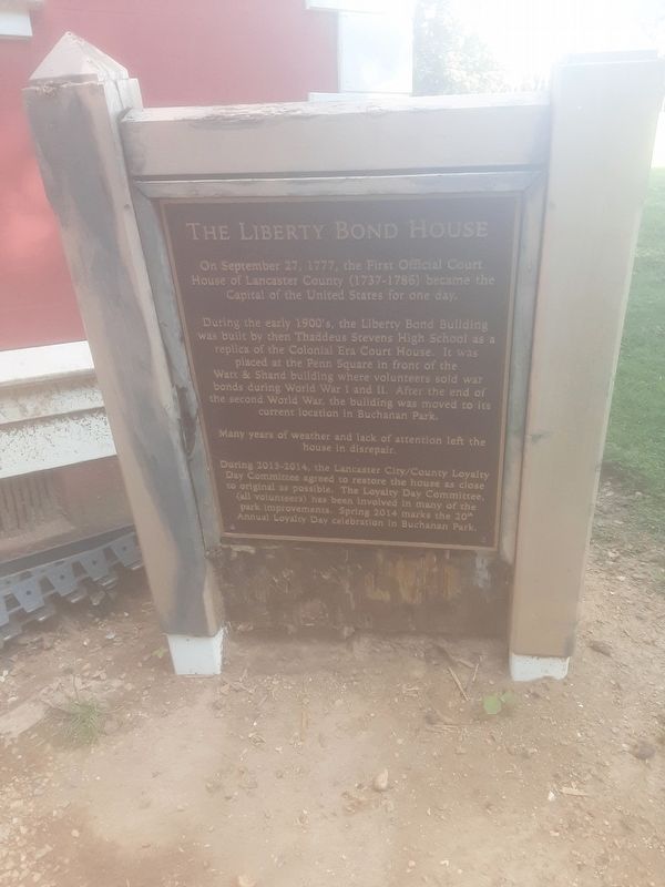 The Liberty Bond House Marker image. Click for full size.