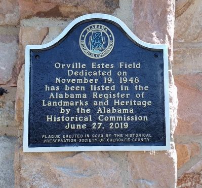 Orville Estes Field Marker image. Click for full size.