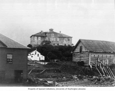 Baranof Castle on Castle Hill, between 1867 and 1894. Click for full size. Baranof Castle on Castle Hill, between 1867 and 1894 image. Click for full size.