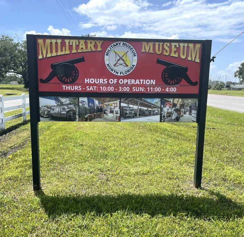 Military Museum of North Florida sign image. Click for full size.