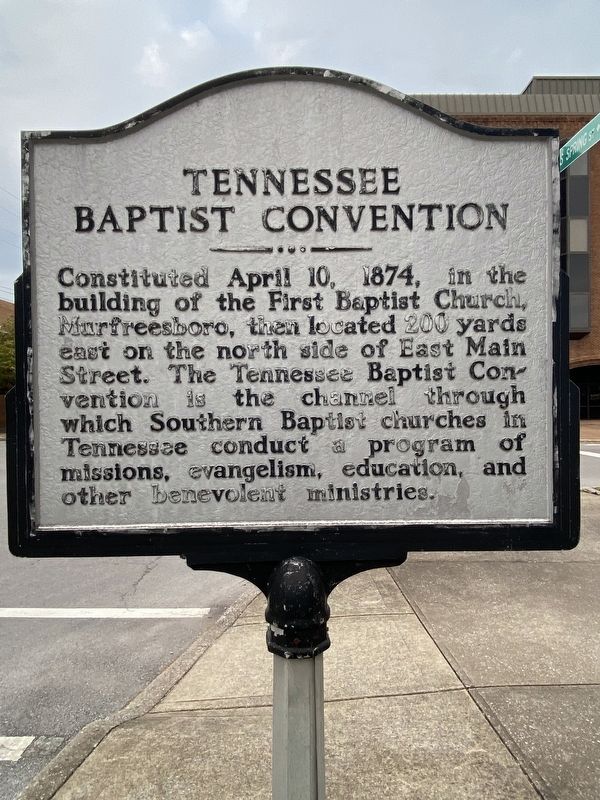 Tennessee Baptist Convention Marker image. Click for full size.