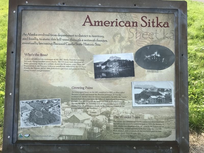 American Sitka Marker image. Click for full size.