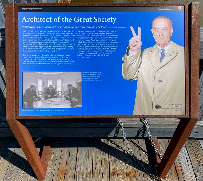 Architect of the Great Society Marker image. Click for full size.