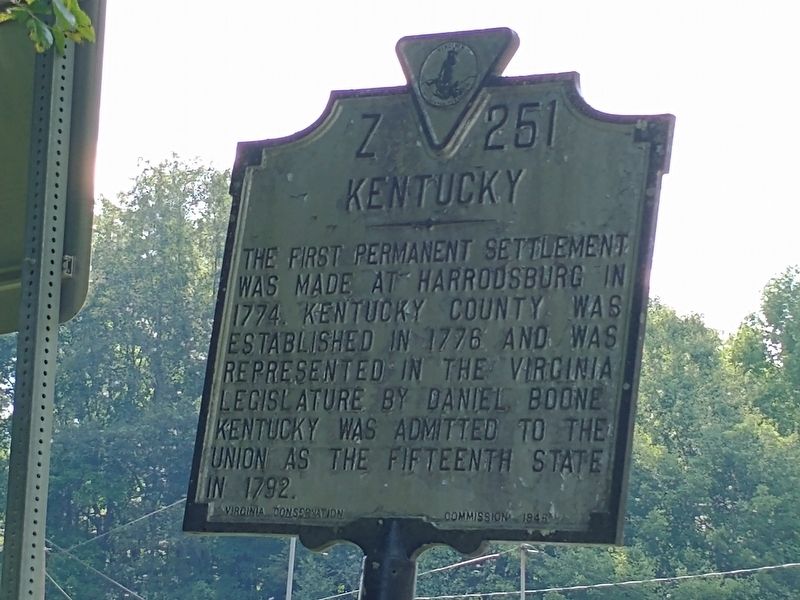 Lee County Virginia / Kentucky Marker image. Click for full size.