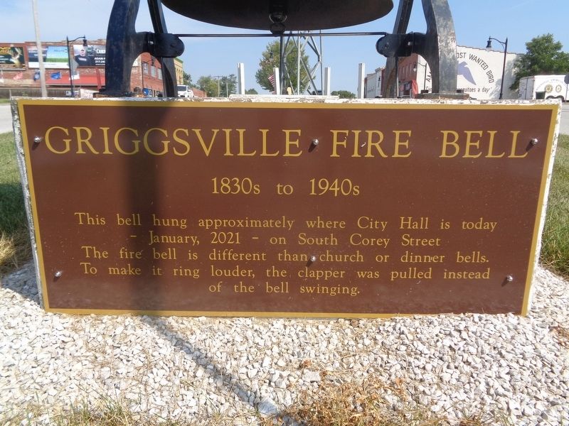 Griggsville Fire Bell Marker image. Click for full size.