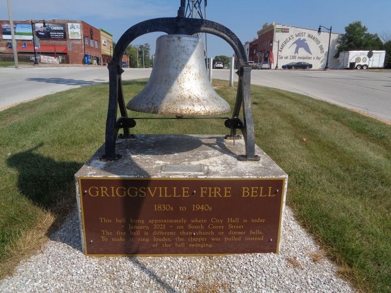 Griggsville Fire Bell Marker image. Click for full size.