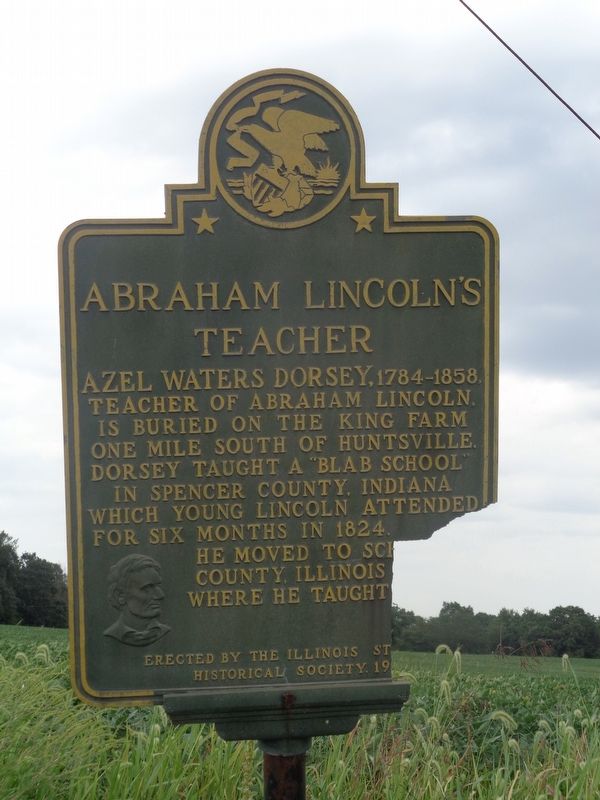 Abraham Lincoln's Teacher Marker image. Click for full size.