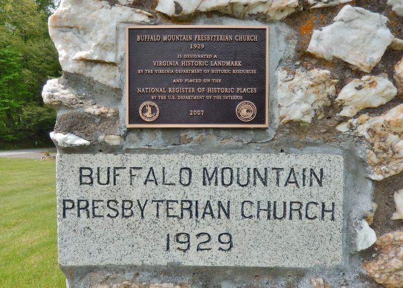 Buffalo Mountain Presbyterian Church Marker image, Touch for more information
