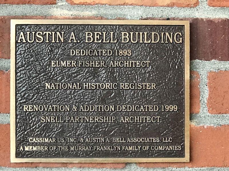 Austin A. Bell Building Marker image. Click for full size.