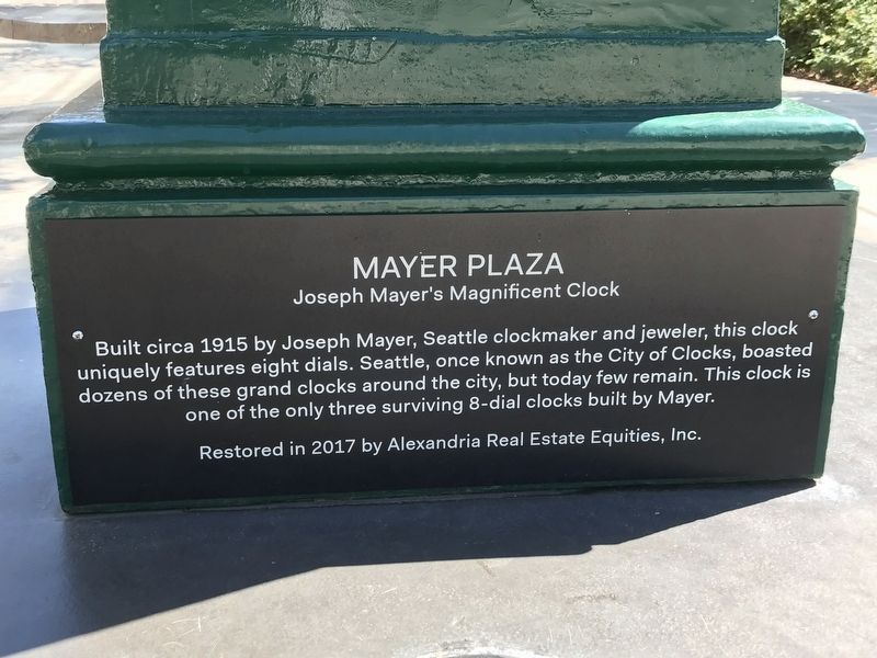 Mayer Plaza Marker image. Click for full size.