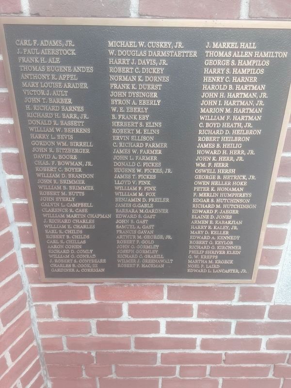 Honor Roll Marker. Click for full size. Honor Roll Marker image. Click for full size.