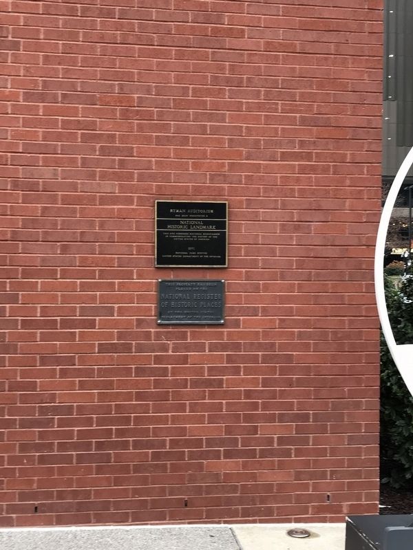 Ryman Auditorium Marker. Click for full size. Ryman Auditorium Marker image. Click for full size.