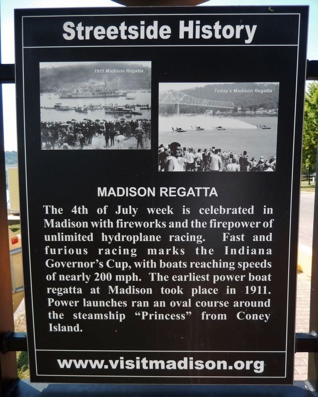 Madison Regatta Marker (<i>east side</i>) image. Click for full size.