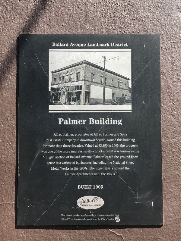 Palmer Building Marker image. Click for full size.