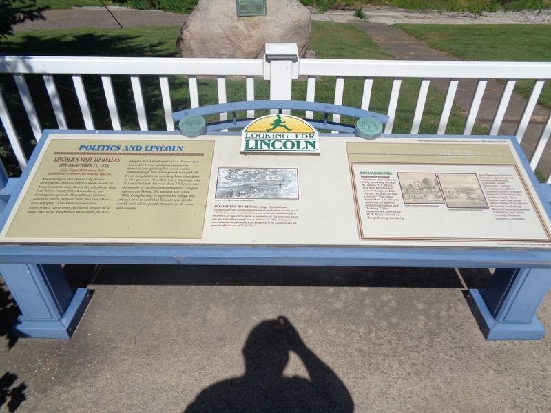 Politics and Lincoln Marker image. Click for full size.