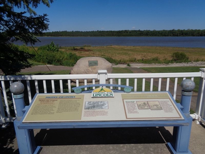 Lincoln Spoke Here Marker. Click for full size. Lincoln Spoke Here Marker image. Click for full size.