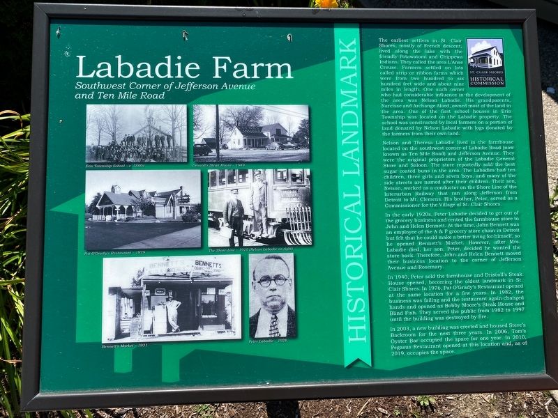Labadie Farm Marker. Click for full size. Labadie Farm Marker image. Click for full size.