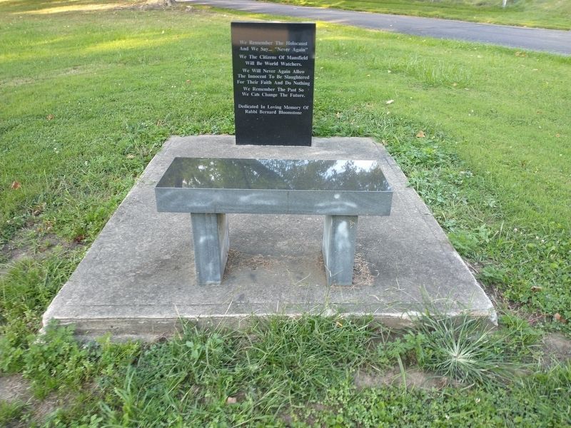 We Remember The Holocaust And Say... Never Again Marker. Click for full size. We Remember The Holocaust And Say... Never Again Marker image. Click for full size.