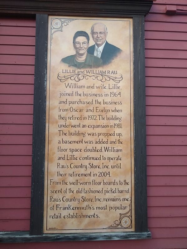 Rau's Country Store Recalls Bygone Era Marker — right panel image. Click for full size.