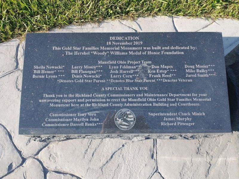 Gold Star Families Monument. Click for full size. Gold Star Families Monument image. Click for full size.