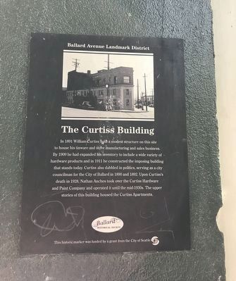 The Curtiss Building Marker. Click for full size. The Curtiss Building Marker image. Click for full size.