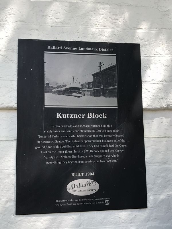 Kutzner Block Marker image. Click for full size.