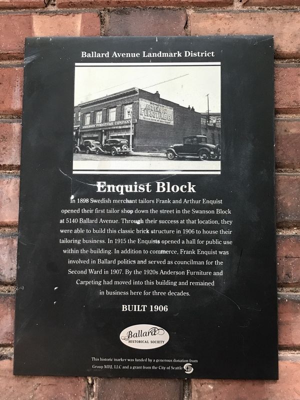 Enquist Block Marker. Click for full size. Enquist Block Marker image. Click for full size.