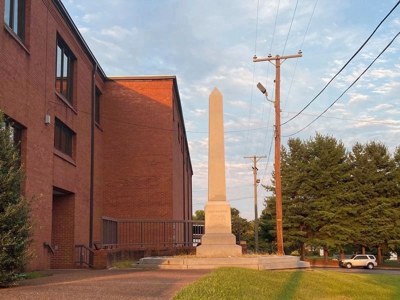 John Haywood Obelisk. Click for full size. John Haywood Obelisk image. Click for full size.