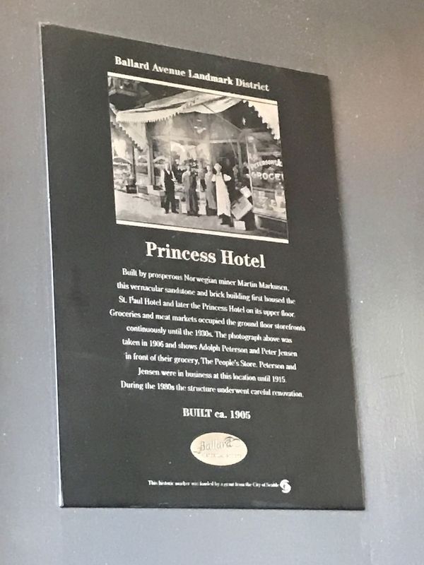 Princess Hotel Marker image. Click for full size.
