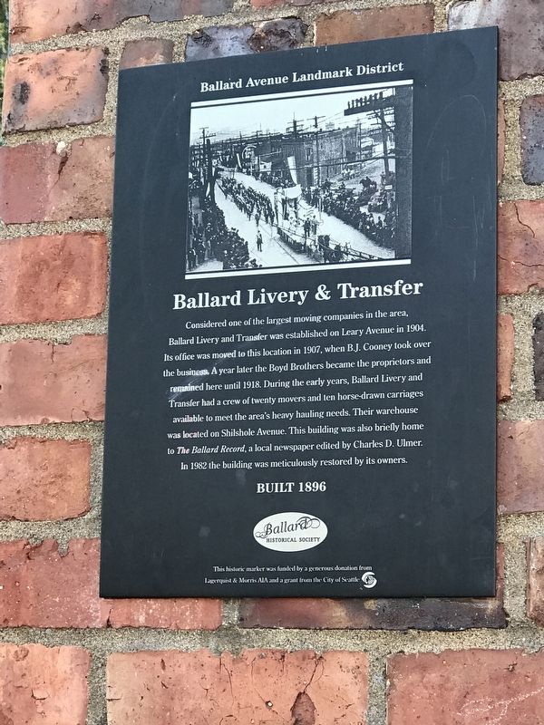 Ballard Livery & Transfer Marker. Click for full size. Ballard Livery & Transfer Marker image. Click for full size.