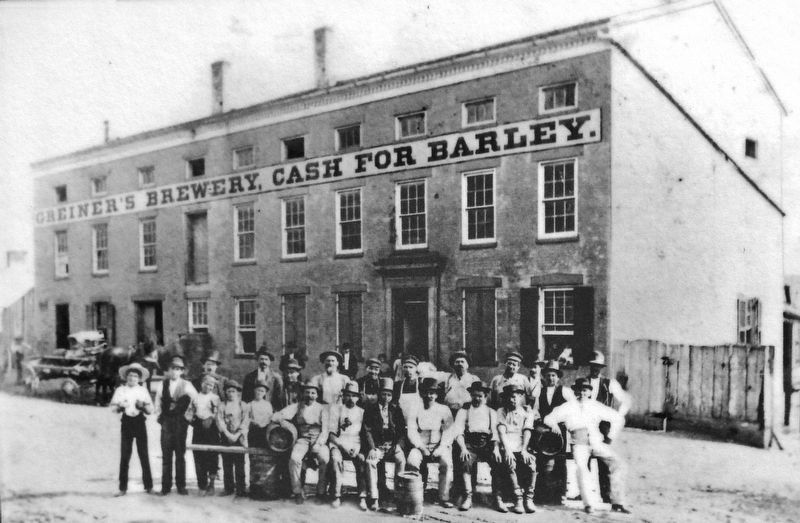 Marker detail: Greiner�s Brewery image. Click for full size.