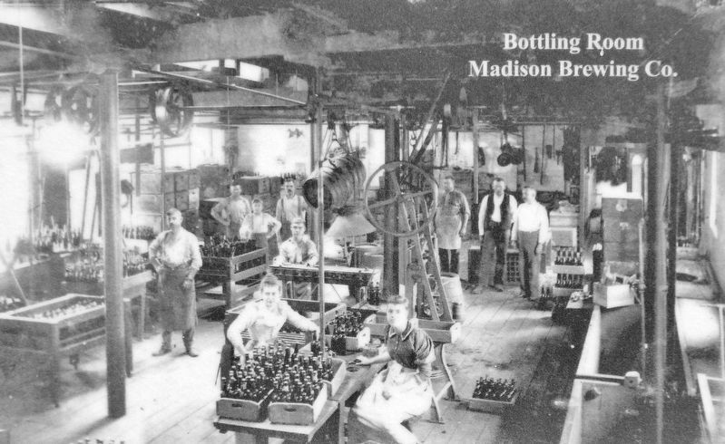 Marker detail: Madison Brewing Co. Bottling Room image. Click for full size.