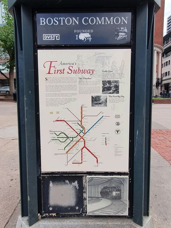 America's First Subway Marker. Click for full size. America's First Subway Marker image. Click for full size.